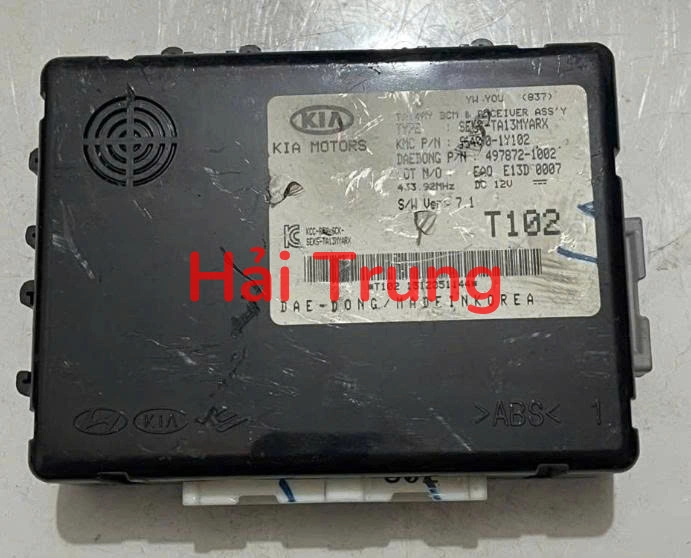 954001Y102 Hộp điều khiển thân xe BCM Kia Morning 2011-2017 Tháo Xe