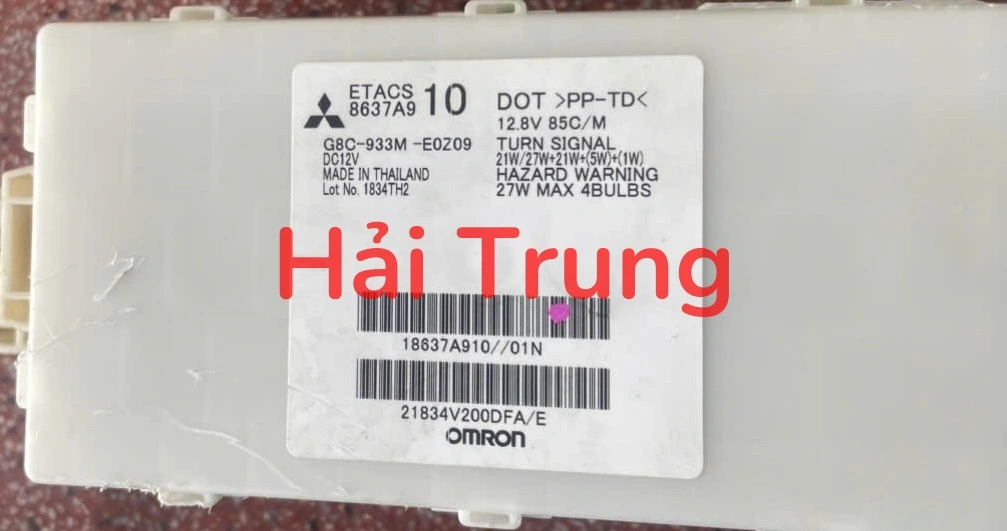 Hộp Etacs MITSUBISHI MIRAGE Tháo Xe 8637A910